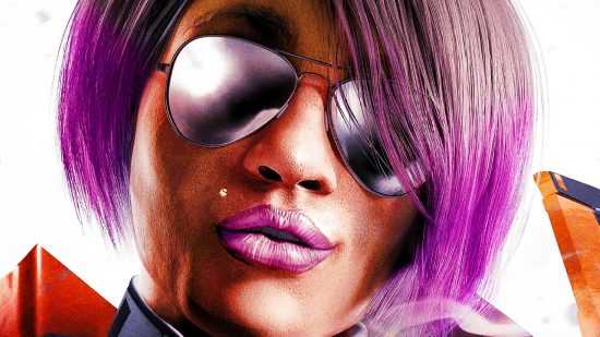 Cliff Bleszinski asks the CEO of Nexon to bring back his dead FPS game: A combatant with sunglasses and pink hair from FPS game Lawbreakers