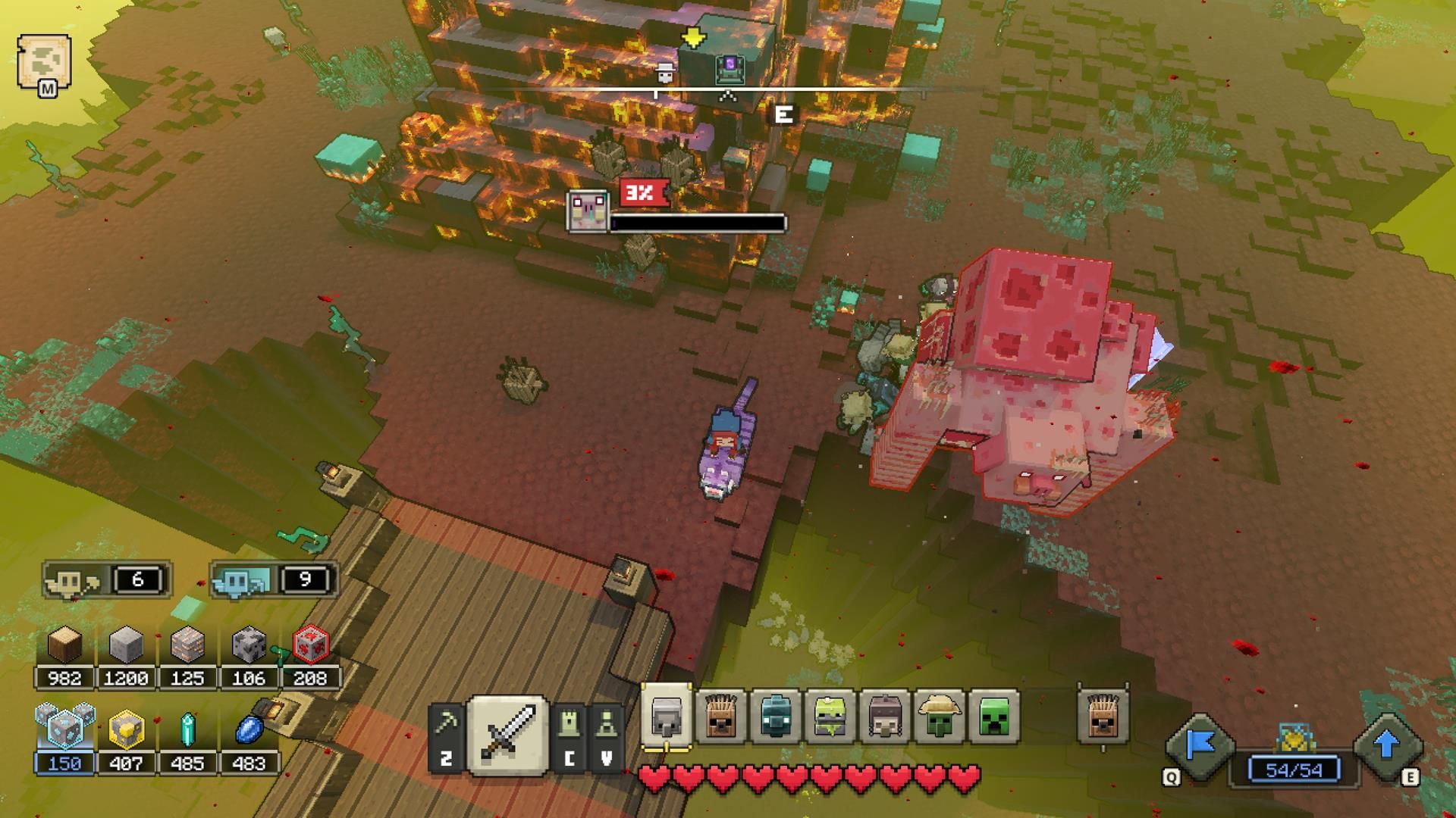 Minecraft Legends devs say game could take 18-20 hours to beat