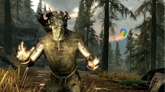 Try to find yourself on a seven billion pixel Skyrim map, we'll wait