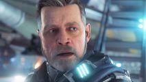 Star Citizen is free this week to help dev “fix problems more quickly”: An astronaut played by Luke Skywalker and Star Wars actor Mark Hamill in the Squadron 42 mode of Star Citizen, briefly a free game this week