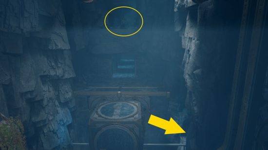 A yellow arrow shows the direction for Star Wars Jedi Survivor