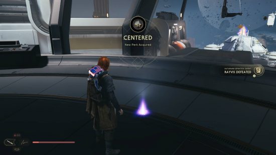 Cal is collecting a perk, one of the Star Wars Jedi Survivor collectibles that you can find using one of the maps.