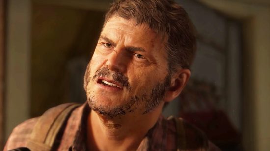 You can now play The Last of Us with the face of Pedro Pascal : A man with a grey beard, Joel from The Last of Us, bit with the face of Pedro Pascal