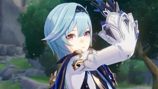 Genshin Impact might finally be bringing back Eula: anime girl with blue hair and white clothes