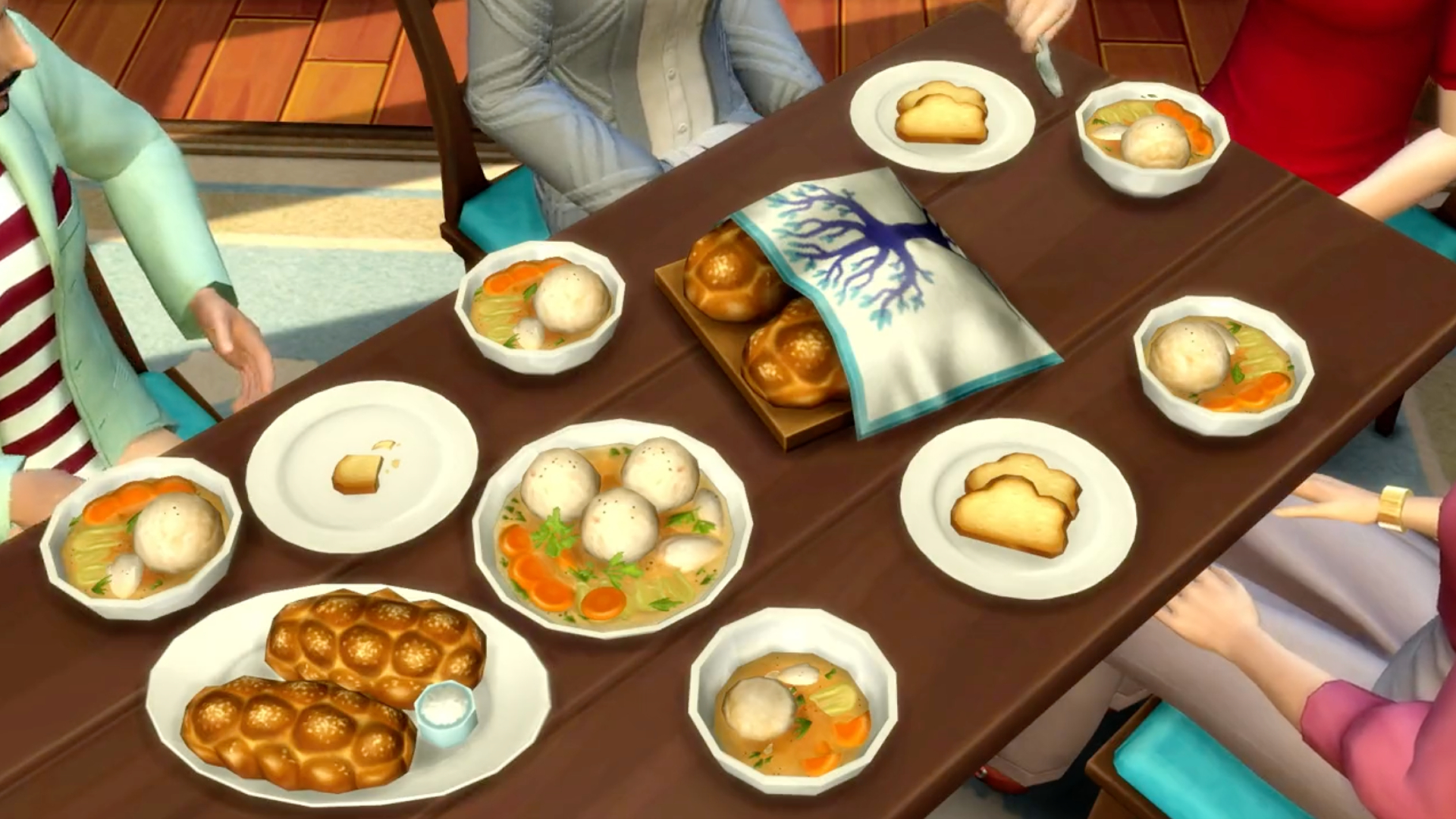 Comidas tradicionales judías en Los Sims 4
