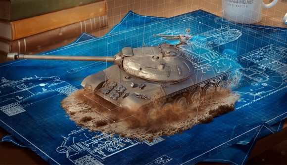 Best educational games: World of Tanks. Image shows a tank on the drawing board.