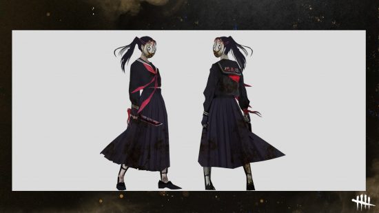 A sukeban-inspired outfit for the Dead by Daylight Legion assassin designed by Ikumi Nakamura.