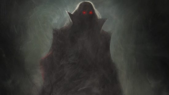 The new Diablo Immortal class may be a classic enemy: A dark character with white hair and glowing red eyes shrouded in shadows