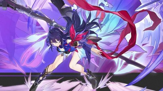 Seele whirls around with her deadly scythe, her hair and clothes streaming around her, with all the grace and power of the best Honkai Star Rail Seele build.