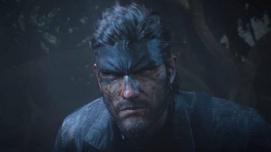 More Metal Gear Solid remakes could be incoming: man in the dark jungle with a bandana, dirt on his face, and pushed back brown hair