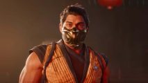 Mortal Kombat 1 system requirements: Scorpion facing camera with orange outfit