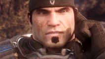 PC Game Pass free trial friend invite - Marcus Fenix from Gears of War holds his fingers up to his ear