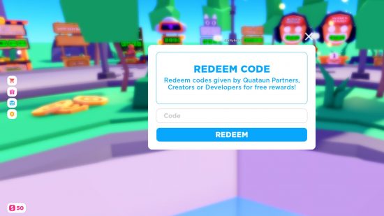 The text box to input PLS Donate codes.