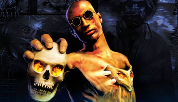 New Shadowman game coming, after more than 20 years: A Shadowman from the eponymous horror game, holding up a skull