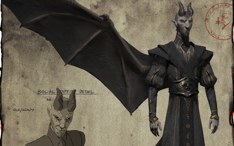 Solium Infernum, the hellish strategy game, gets its own Littlefinger: A demon with horns and wings from Steam strategy game Solium Infernum