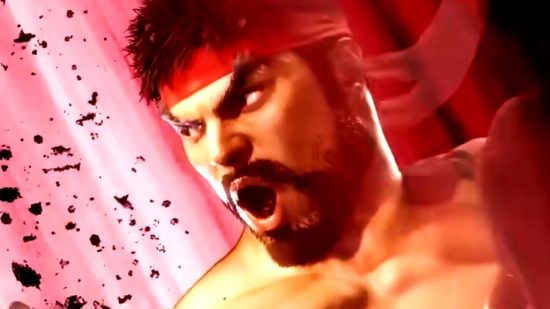 Street Fighter 6 beta Battle Hub details - Ryu yells as he delivers a devastating uppercut