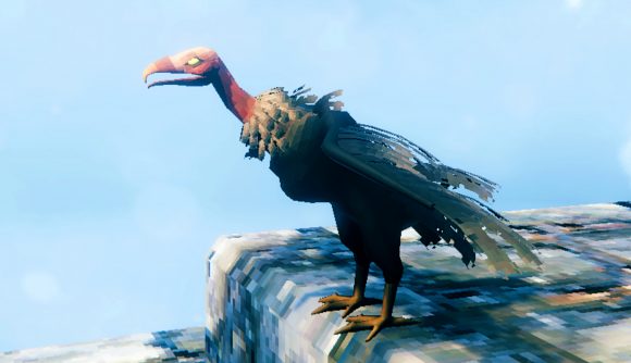 Valheim update - the cadaver-Bengt, a vulture-like bird in the co-op Viking survival game