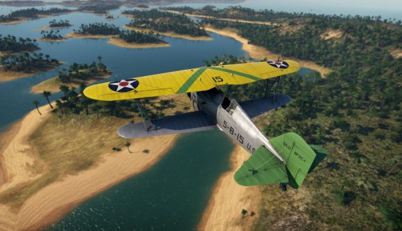 The BF2C-1 plane as seen in War Thunder