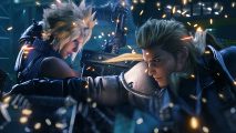 Cloud Strife and Roche facing each other in Chapter 4 of Final Fantasy 7 Remake