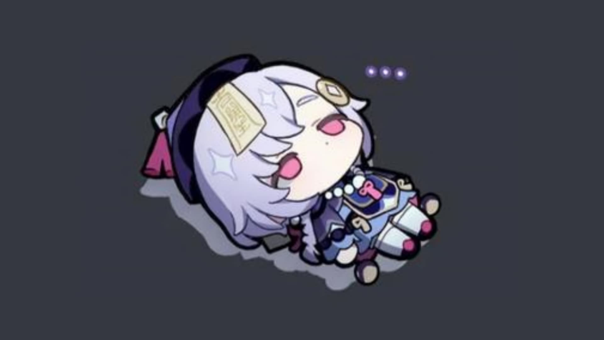 Honkai Star Rail adds chat feature in an unannounced update: chibi anime girl lying down with blank expression