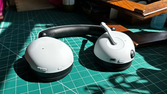 Sony Inzone H9 gaming headset on a desk