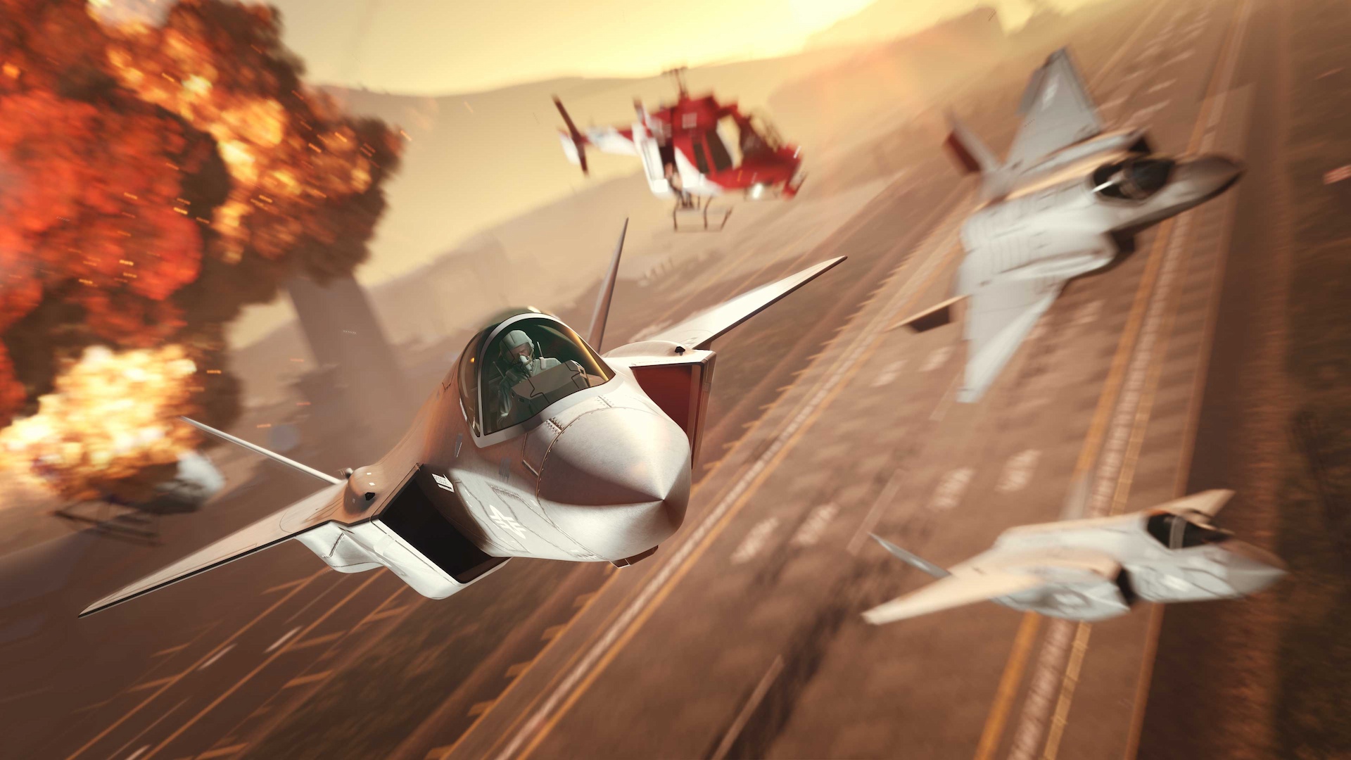 A new stealth fighter jet coming in GTA Online's San Andreas Mercenaries update