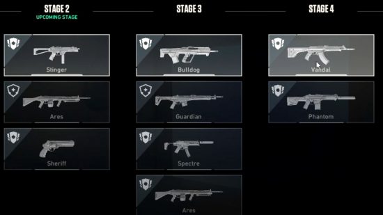 An image showing the next loadout in Valorant's new TDM mode