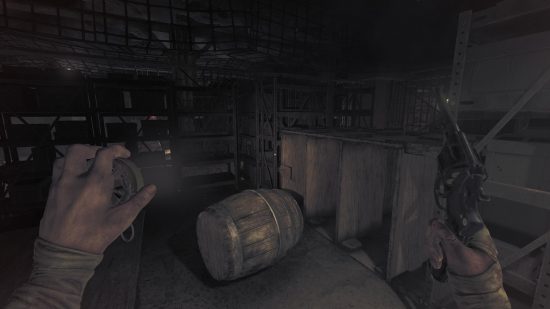 You'll need to crawl through lots of dark and decaying places to find the dynamite in Amnesia The Bunker
