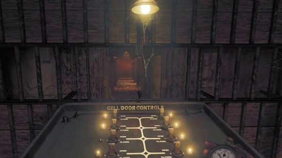 The electronic cell door controls located in the Warden's Office located in the prison, and the main crux of how to save the prisoner in Amnesia The Bunker.