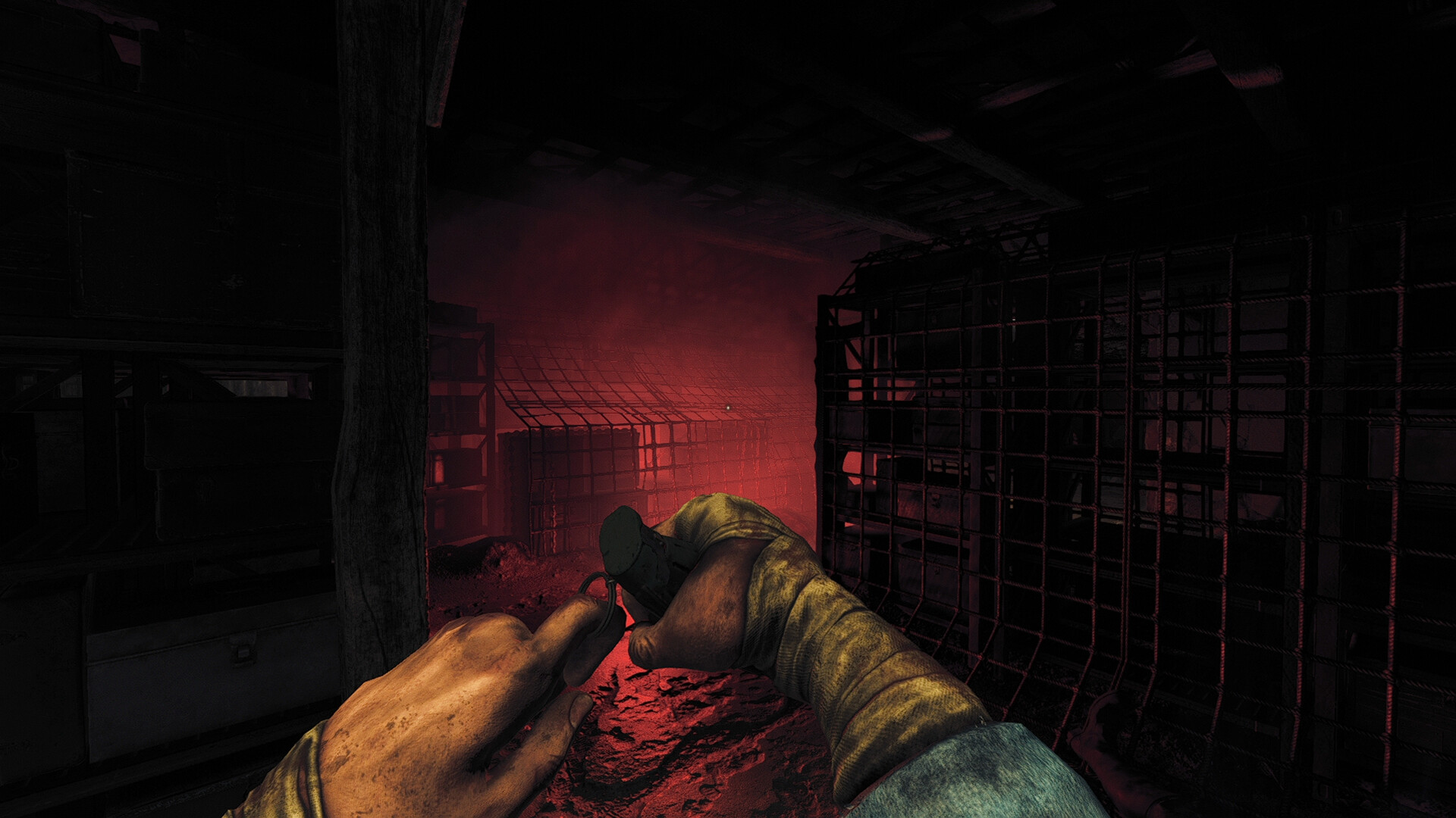 Amnesia The Bunker speedrun: A soldier from WW1 holding a weapon in Frictional horror game Amnesia The Bunker