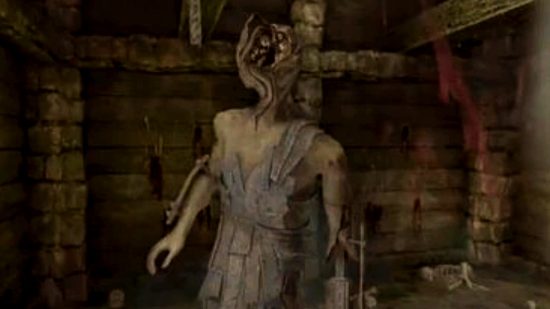 Amnesia The Dark Descent adds Steam Workshop mod support - The Brute, a humanoid figure with torn rags for clothing and a misshapen, mangled face.