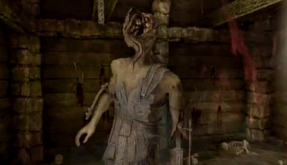Amnesia The Dark Descent adds Steam Workshop mod support - The Brute, a humanoid figure with torn rags for clothing and a misshapen, mangled face.