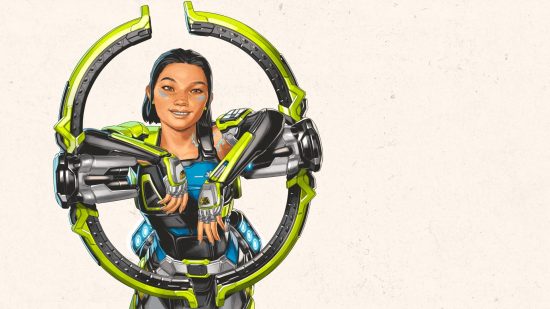 Apex Legends characters: a person wearing futuristic looking armor.