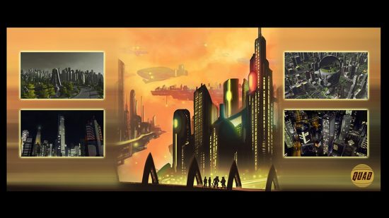 Cities Skylines mods: a futuristic city.