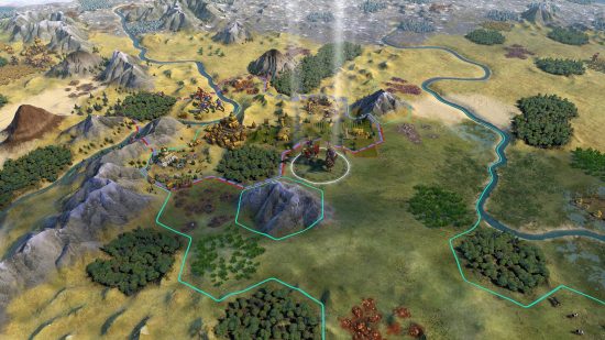 Civ 7 release date: how the Civ 6 map looks right now, with the hope that Civ 7's map doesn't look like this.