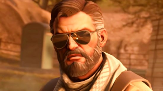 Counter-Strike 2 refunds - a bearded man in sunglasses frowns sternly.