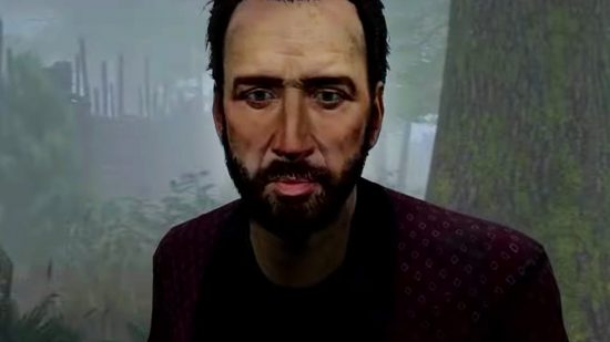 Dead by Daylight Nic Cage interview - the actor's digital recreation in Dead By Daylight.