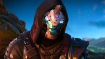 Destiny 2 Steam player count: Cayde from FPS game Destiny 2 sits in the portal through the Traveler