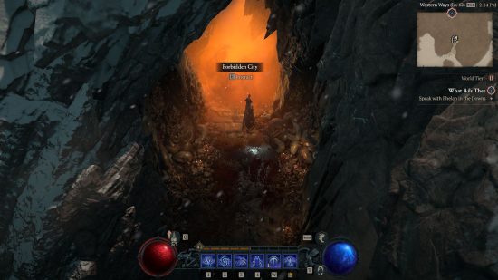 Diablo 4 dungeon resetting is as simple as leaving and coming back to the glowing yellow entrance.