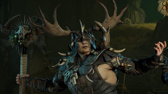Diablo 4 Keeping the Old Traditions Quest Guide: a woman with big antler horns on a helmet