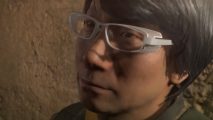 Hideo Kojima wants his next game, and himself, to go to space: a close up of a man with black hair wearing white framed glasses