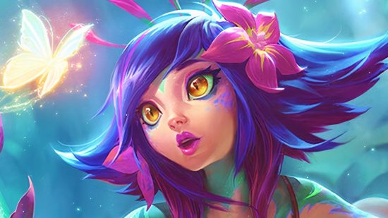 League of Legends Soul Fighter: A fairy with purple hair, Neeko from Riot MOBA League of Legends
