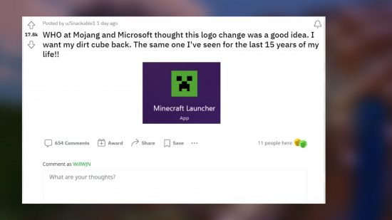 Minecraft players really want their dirt cube back