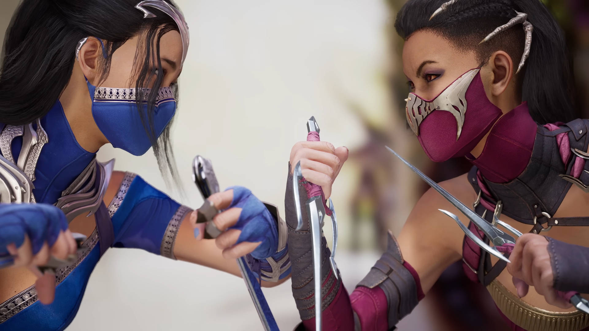 Kitana และ Mileena ได้รับการยืนยันว่า Mortal Kombat 1 ตัวละครที่เล่นได้ซึ่งกำลังปะทะกันก่อนที่การต่อสู้จะเริ่มขึ้น