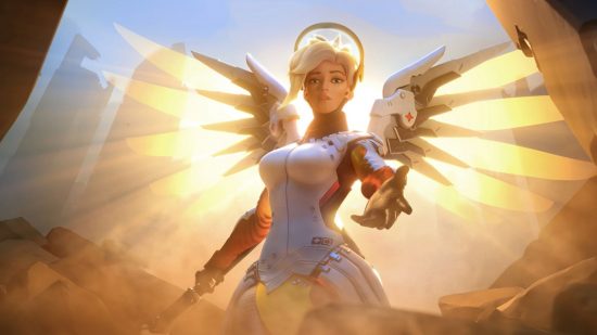 Interview with Lucie Pohl: Overwatch's Mercy on why representation matters: Mercy comes to someone's aid.