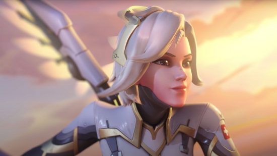 Lucie Pohl interview: Overwatch's Mercy on why representation matters: An up-close view of Mercy's face.