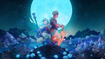 Key art of two Sea of Stars characters in front of the moon.