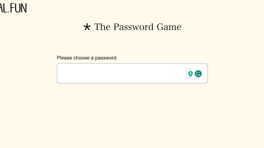 The Password Game Header Image