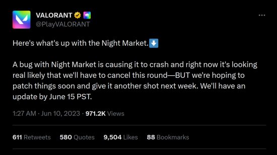 Valorant Night Market – Statement von Riot Games: 
