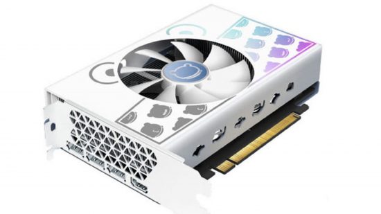 An image of the Cute Pet RTX 4060 GPU on a white background.